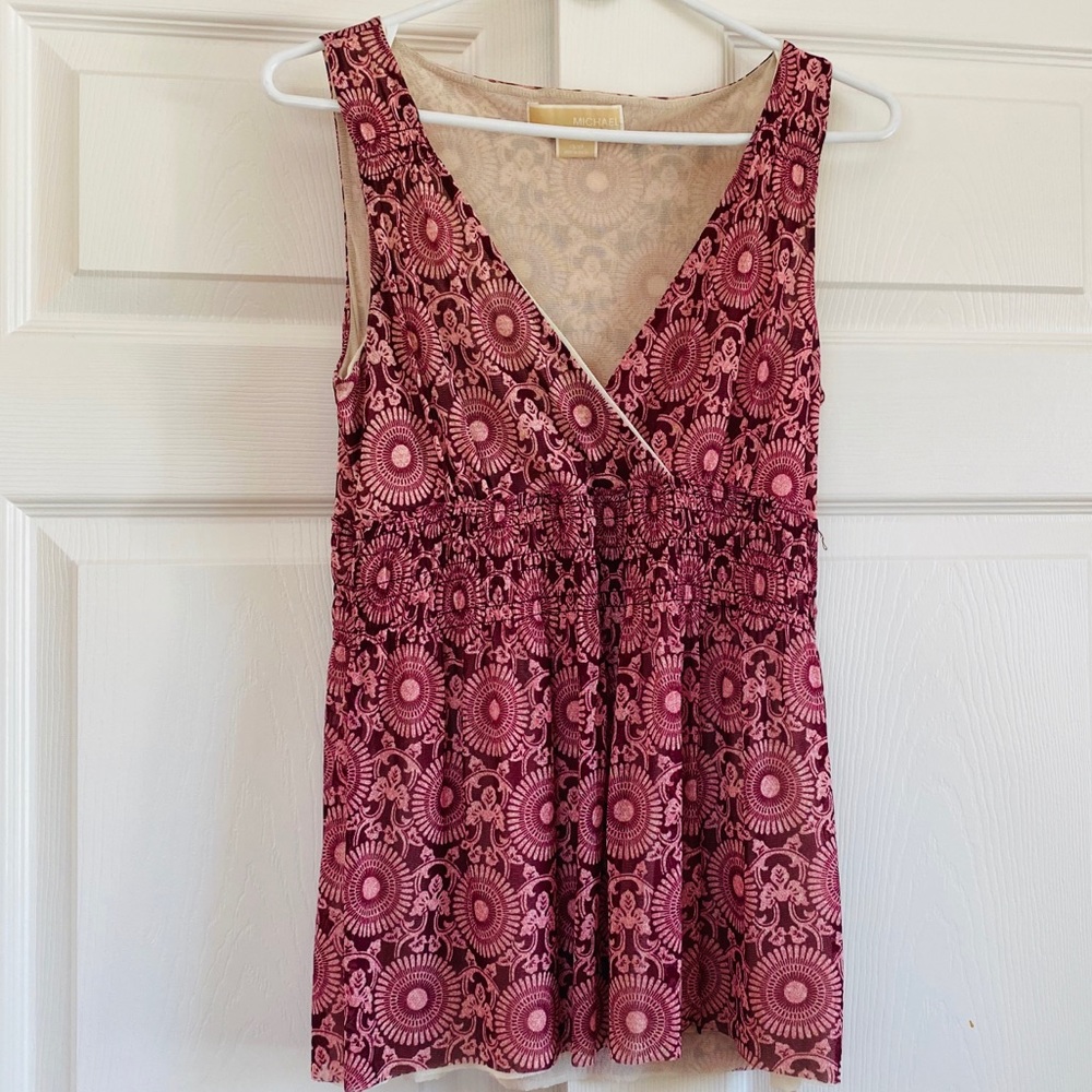 Michael Kors Pattern Wrap Top - image 1